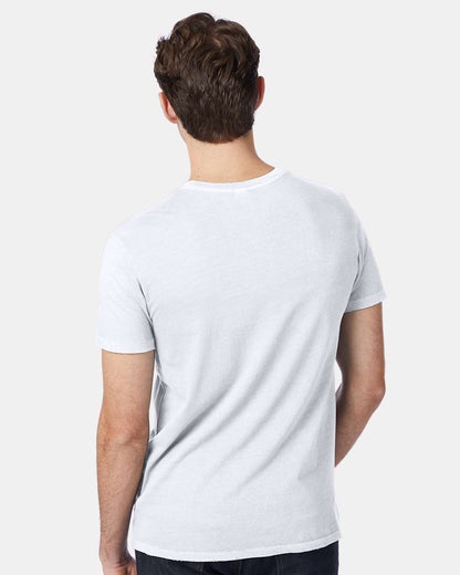 Alternative Heritage Garment Dyed Distressed Tee 4850 #colormdl_White Reactive