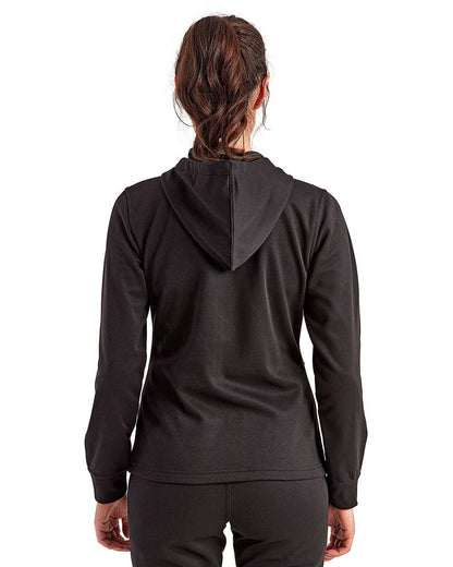 TriDri Women's Spun Dyed Full-Zip Hooded Sweatshirt TD498 #colormdl_Black