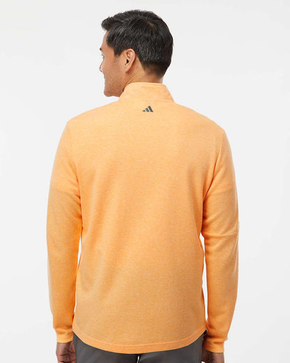 Adidas 3-Stripes Quarter-Zip Sweater A554 #colormdl_Acid Orange Melange