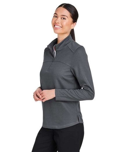 North End Women's Express Tech Performance Pique Quarter-Zip Pullover NE412W #colormdl_Carbon