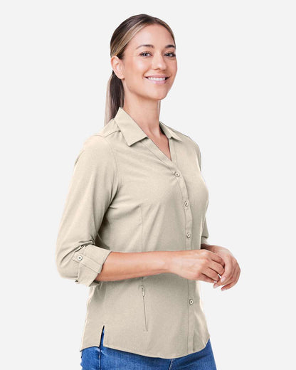 CORE365 Women's Ultra UVP® Marina Shirt CE510LW #colormdl_Stone