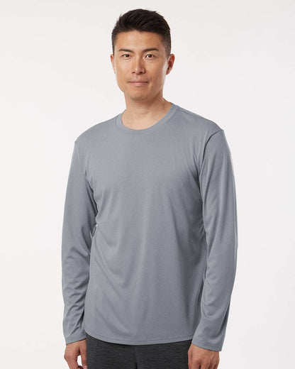 AllPro Unisex Pro-Lock Performance Long Sleeve T-Shirt 48400 #colormdl_Heather Steel