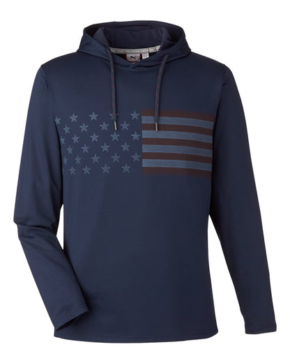 Puma Golf Men's Volition Patriotic Hooded Pullover 537474 #color_Navy Blazer