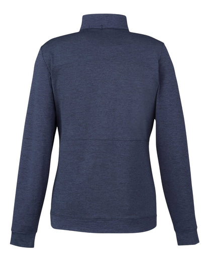 Puma Golf Women's Cloudspun Rockaway Quarter-Zip Pullover 535516 #color_Navy Blazer