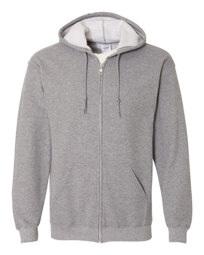Gildan Unisex Heavy Blend™ Full-Zip Hooded Sweatshirt 18600 #color_Graphite Heather