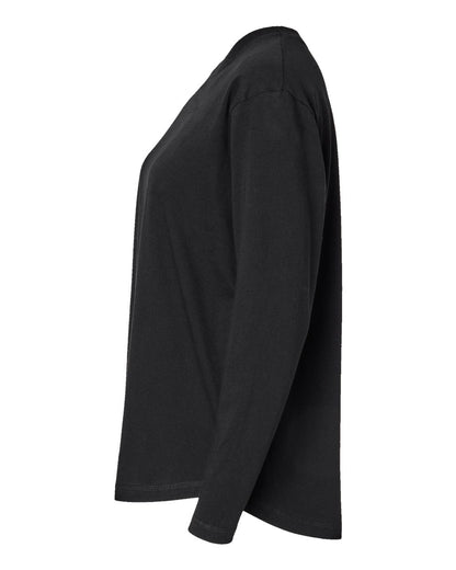 LAT Women's Fine Jersey Long Sleeve Tee 3508 #color_Black