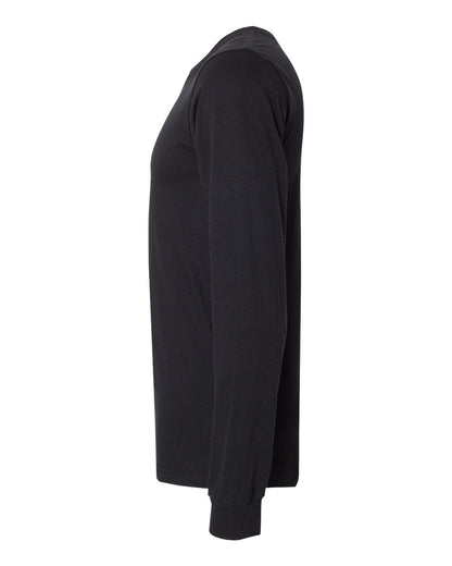 American Apparel Unisex Fine Jersey Long Sleeve Tee 2007 #color_Black