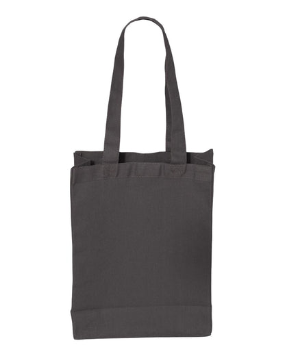 Q-Tees 12L Gussetted Shopping Bag Q1000 #color_Charcoal