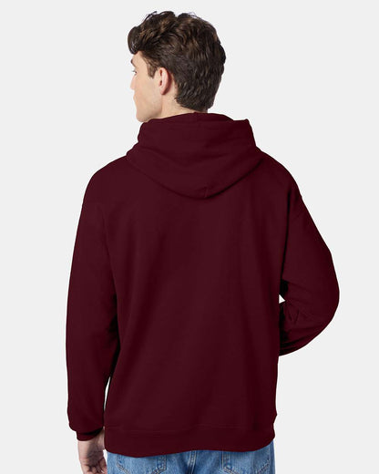 Hanes Unisex EcoSmart® Hooded Sweatshirt P170 #colormdl_Maroon