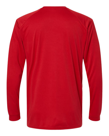 Paragon Unisex Long Islander Performance Long Sleeve T-Shirt 210 #color_Red