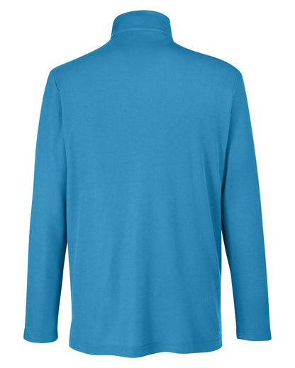 CORE365 Men's Fusion ChromaSoft™ Pique Quarter-Zip Pullover CE405 #color_Electric Blue