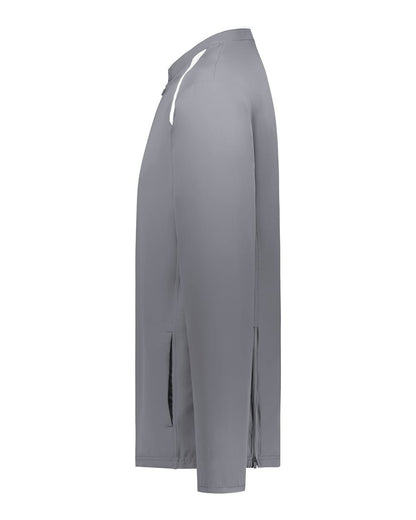 Holloway Men's Clubhouse Quarter-Zip Pullover 229595 #color_Graphite/ White