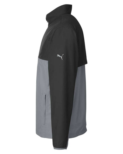 Puma Golf Men's 1st Mile Wind Jacket 599128 #color_Puma Black/ Quiet Shade