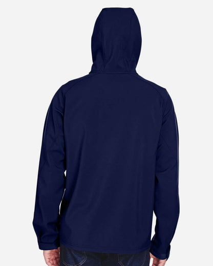 North End Men's Prospect Two-Layer Fleece Bonded Soft Shell Hooded Jacket 88166 #colormdl_Classic Navy