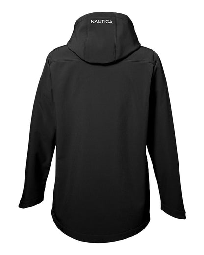 Nautica Women's Wavestorm Hooded Soft Shell Jacket N17790 #color_Black