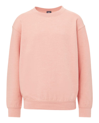 MV Sport Youth Buddy Crewneck Sweatshirt 23154Y #color_Cameo Pink