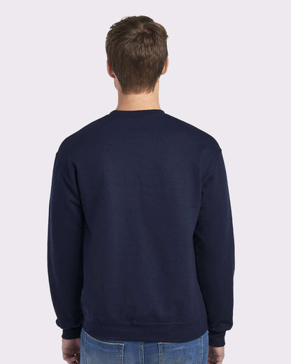 JERZEES Unisex NuBlend® Crewneck Sweatshirt 562MR #colormdl_J. Navy