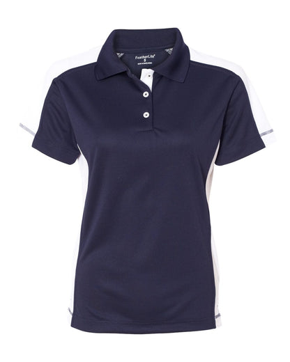 Sierra Pacific Women's Colorblocked Moisture Free Mesh Polo 5465 #color_Navy/ White