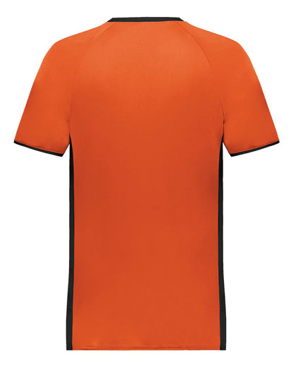 Augusta Sportswear Cutter V-Neck Jersey 6907 #color_Orange/ Black