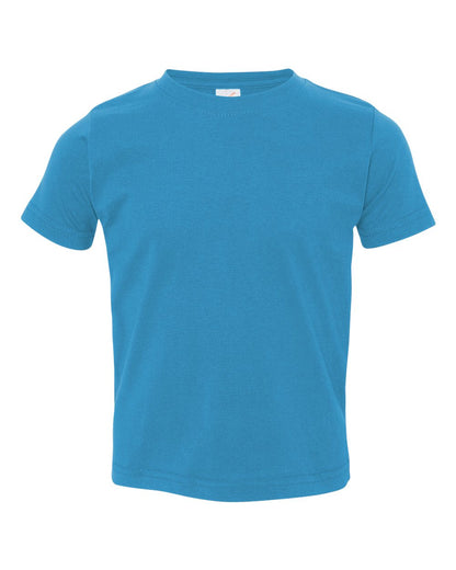 Rabbit Skins Toddler Fine Jersey Tee 3321 #color_Turquoise