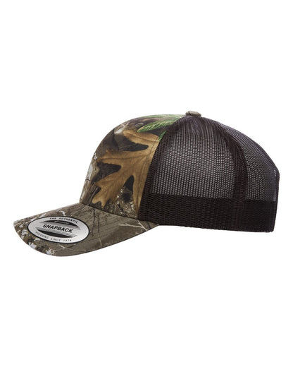 YP Classics Retro Trucker Cap 6606 #color_Realtree Edge/ Brown