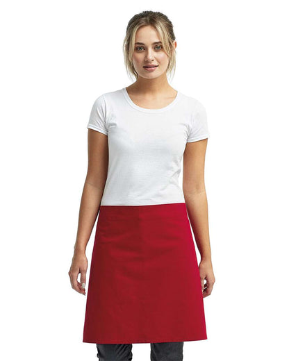 Artisan Collection by Reprime Calibre Heavy Cotton Canvas Waist Apron RP131 #colormdl_Red