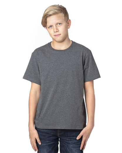 Threadfast Apparel Youth Ultimate CVC T-Shirt 600A #colormdl_Charcoal Heather