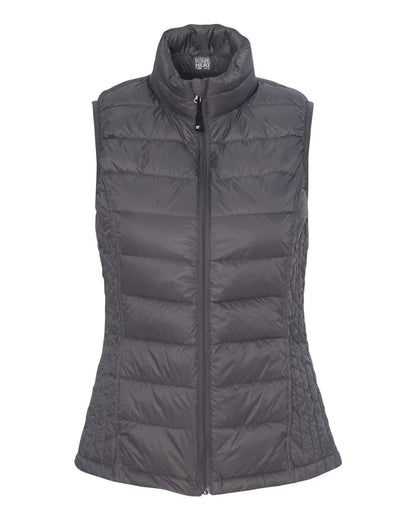 Weatherproof Women's 32 Degrees Packable Down Vest 16700W #color_Dark Pewter
