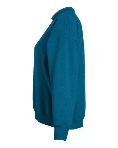 Glyder Women's Vintage Oversized Pullover Sweatshirt PDP6789 #color_Moroccan Blue