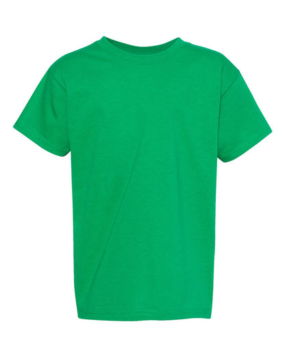 Hanes Essential-T Youth T-Shirt 5480 #color_Kelly Green