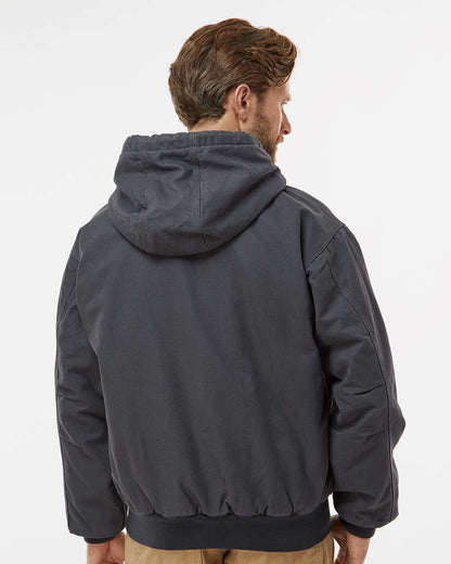 DRI DUCK Cheyenne Boulder Cloth™ Hooded Jacket with Tricot Quilt Lining 5020 #colormdl_Charcoal