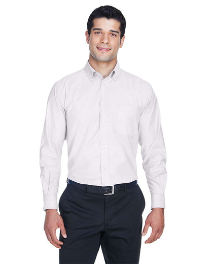 Harriton Men's Oxford Shirt M600 #colormdl_White