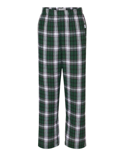 Boxercraft Youth Flannel Pants BY6624 #color_Green/ White