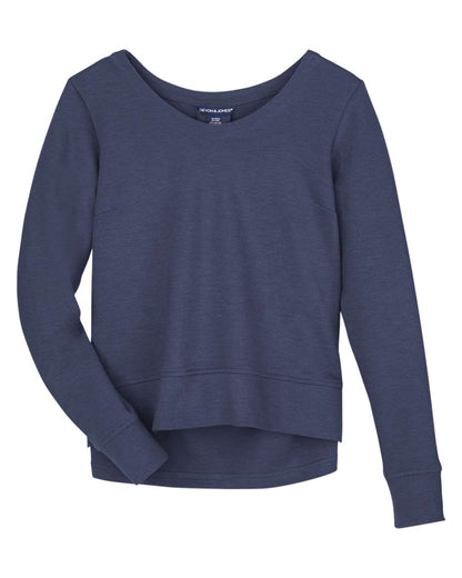 Devon & Jones Women's New Classics® Charleston Pullover DG482W #color_Navy Melange
