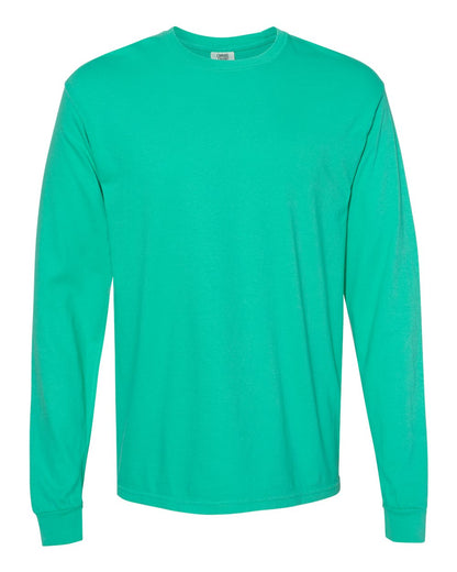 Comfort Colors Unisex Garment-Dyed Heavyweight Long Sleeve T-Shirt 6014 #color_Island Green