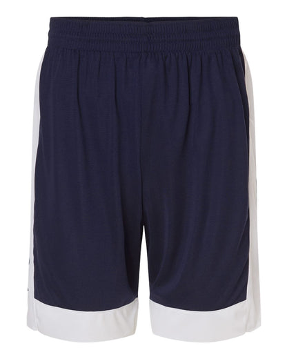 Augusta Sportswear Unisex Match-Up Basketball Shorts 6889 #color_Navy/ White
