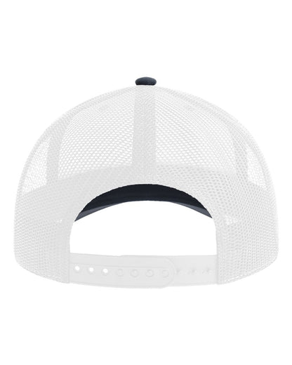 Atlantis Headwear Sustainable Trucker Cap BRYCE #color_Navy/ White