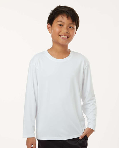 AllPro Youth Pro-Lock Performance Long Sleeve T-Shirt 48400Y #colormdl_White