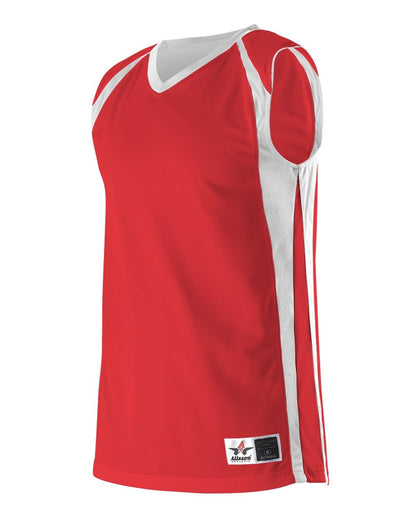 Alleson Athletic Women's Reversible Basketball Jersey 54MMRW #color_Red/ White