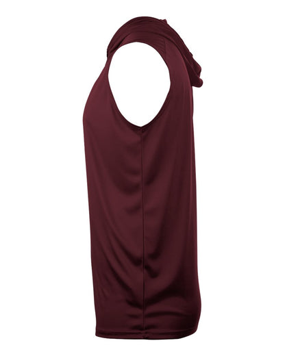 Badger Youth B-Core Sleeveless Hooded T-Shirt 2108 #color_Maroon