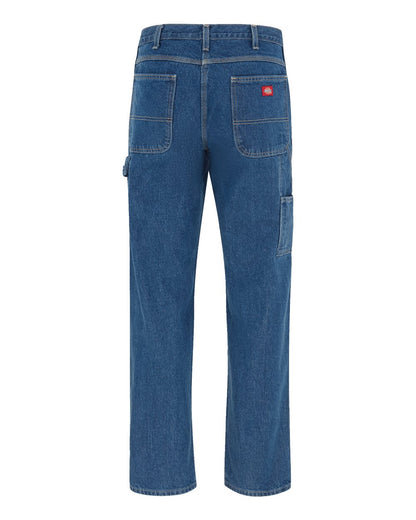 Dickies Men's Odd Sizes Carpenter Jeans 1999ODD #color_Rinsed Stonewashed Indigo Blue - 32I