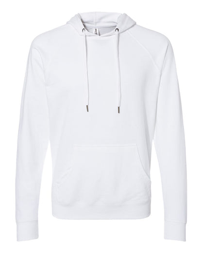 Independent Trading Co. Icon Lightweight Loopback Terry Hooded Sweatshirt SS1000 #color_White