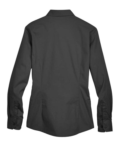 CORE365 Women's Operate Twill Shirt 78193 #color_Black