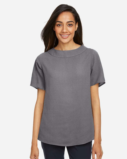 Devon & Jones Women's Perfect Fit™ Boat Neck Blouse DP613W #colormdl_Graphite