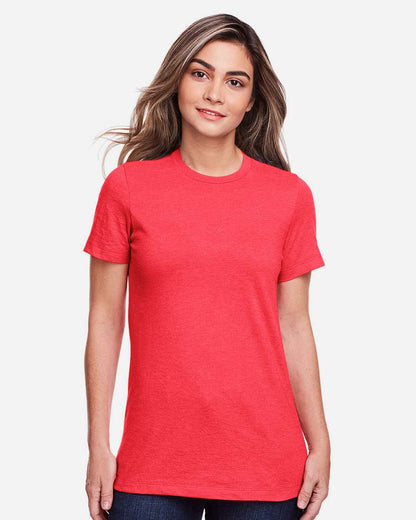 Gildan Women's Softstyle® CVC T-Shirt 64001LCVC #colormdl_Red Mist