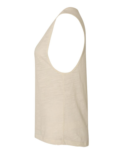 BELLA + CANVAS Women's Flowy Scoop Muscle Tank 8803 #color_Natural Slub