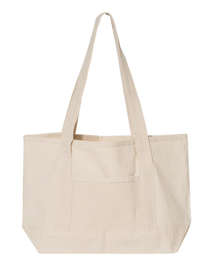 Q-Tees 20L Small Deluxe Tote Q125800 #color_Natural/ Natural