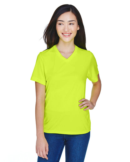 Team 365 Ladies' Zone Performance T-Shirt TT11W #color_SAFETY YELLOW