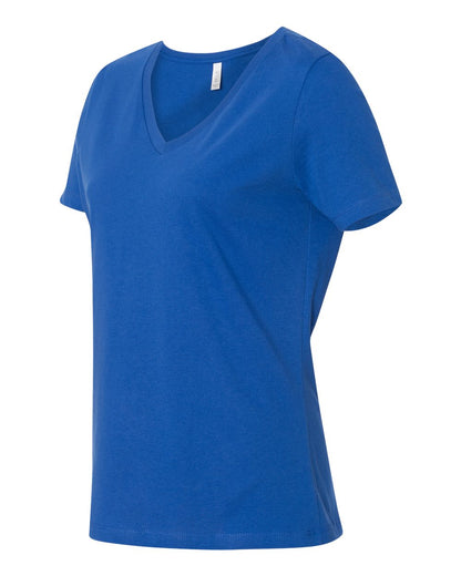 BELLA + CANVAS Women’s Relaxed Jersey V-Neck Tee 6405 #color_True Royal