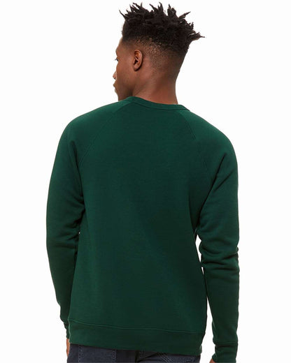 BELLA + CANVAS Unisex Sponge Fleece Raglan Crewneck Sweatshirt 3901 #colormdl_Forest